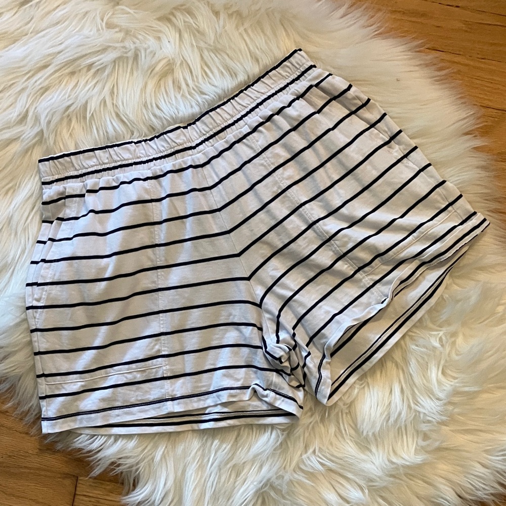 Madewell striped cotton shorts